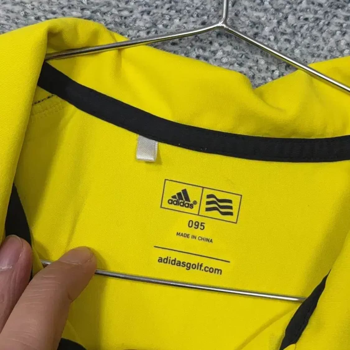 아디다스 골프 옐로우 기능성 반팔 카라티 95 상품이미지3