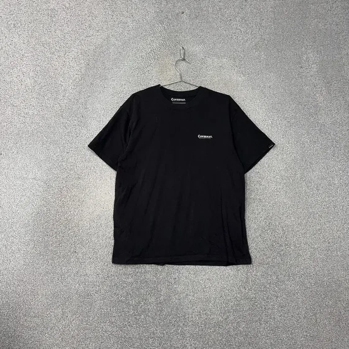 커버낫 블랙 스펠 로고 코튼 반팔티 L 상품이미지1
