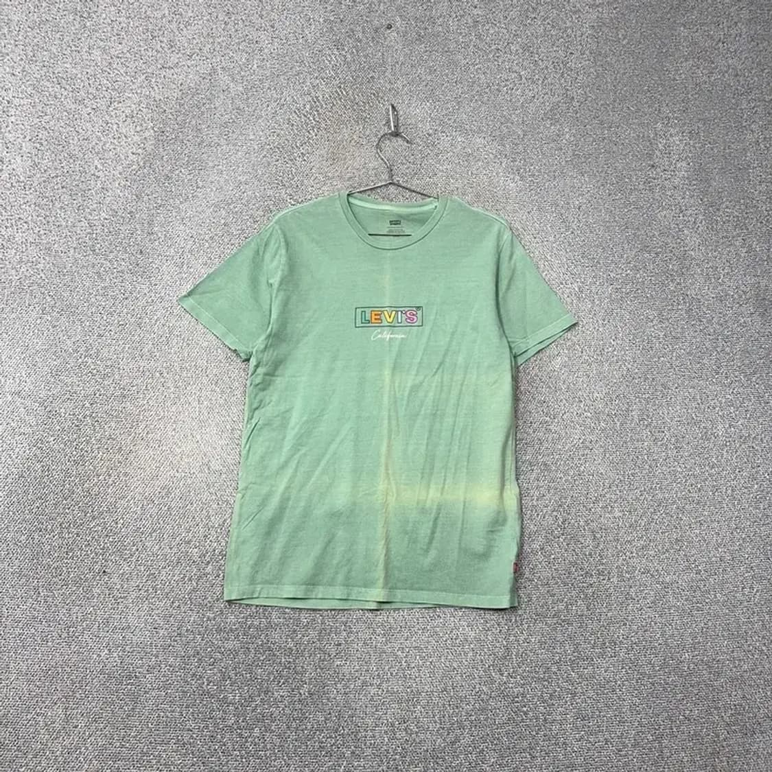 리바이스 프린팅 로고 피그먼트 반팔티 M 상품이미지1