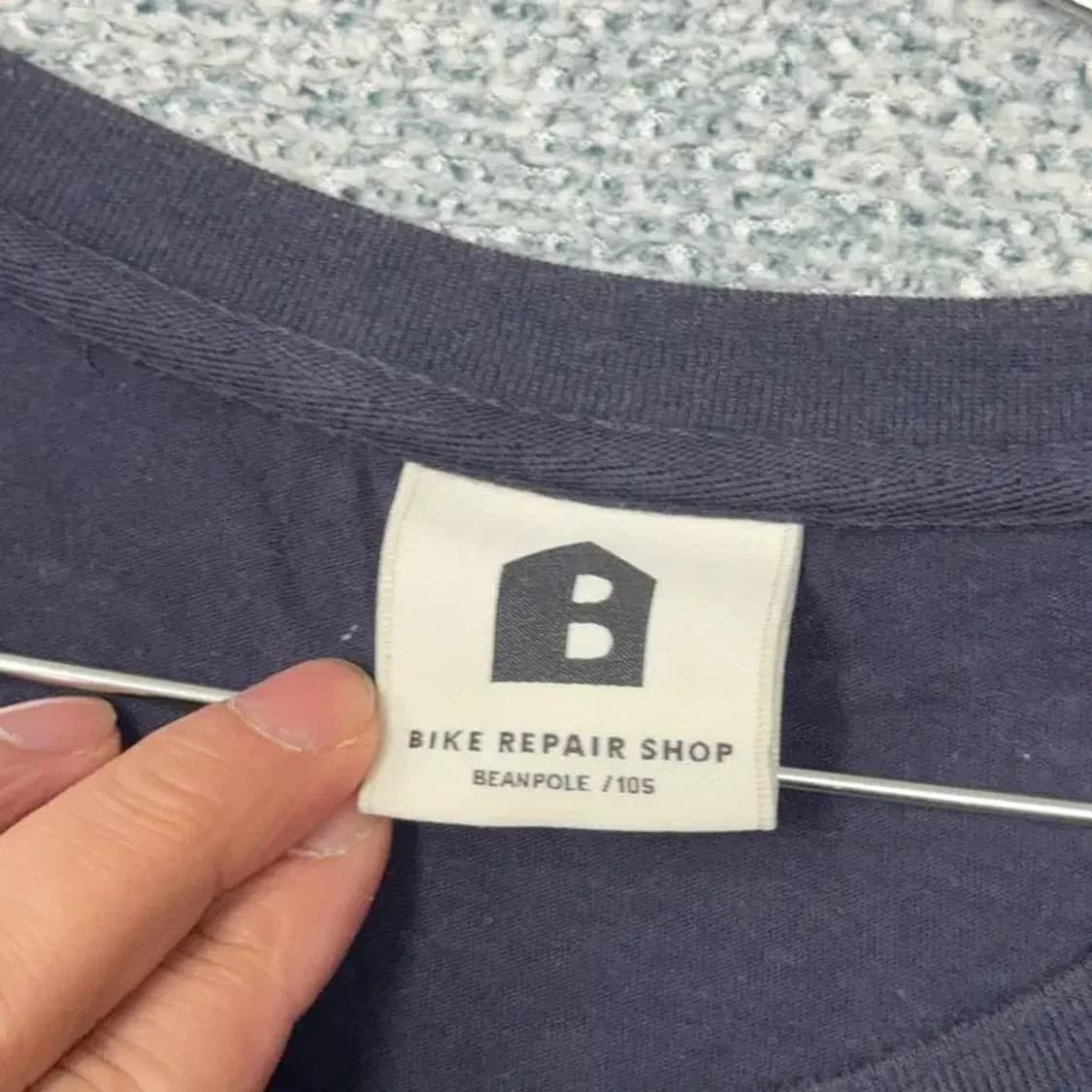 빈폴 프린팅 네이비 반팔 티 105 상품이미지3