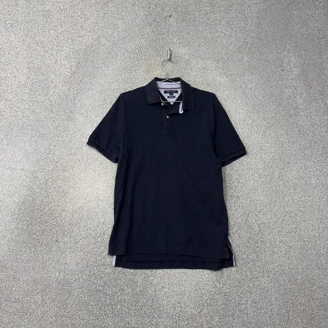 타미힐피거 네이비 로고 남성 반팔 카라티 S 상품이미지1