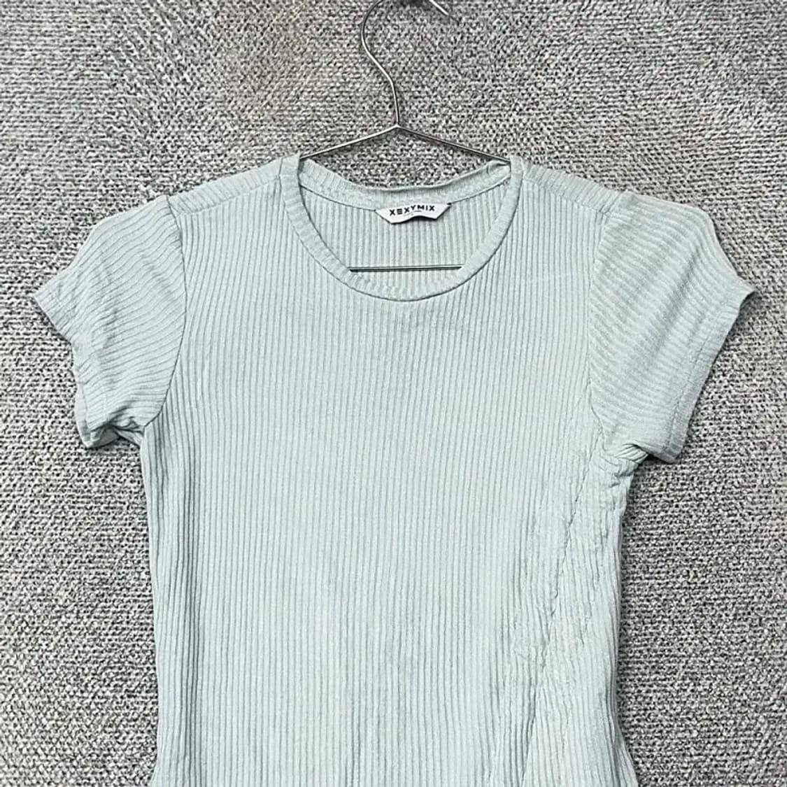 젝시믹스 연하늘 민트 레이온 요가 반팔티 FREE 상품이미지3