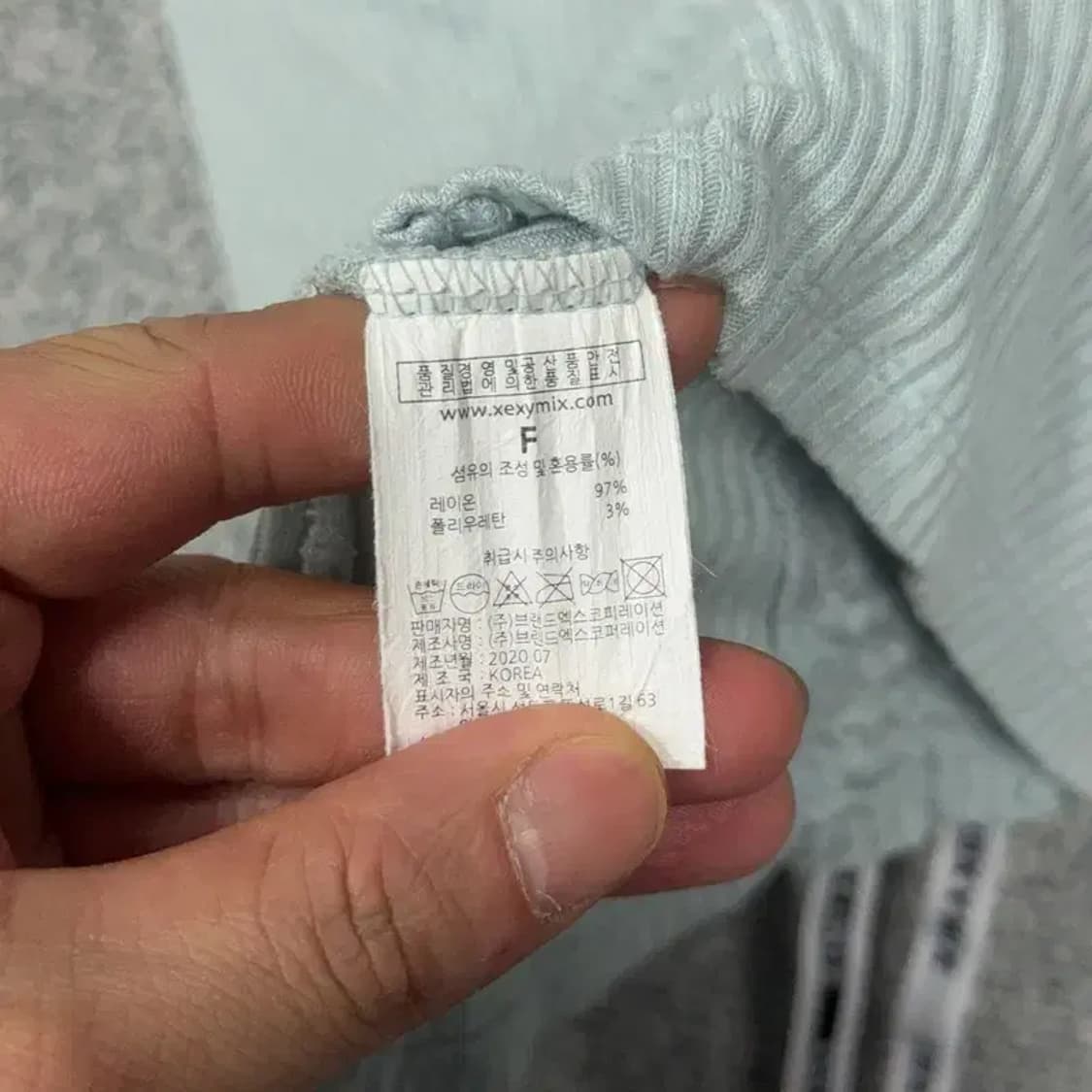 젝시믹스 연하늘 민트 레이온 요가 반팔티 FREE 상품이미지6