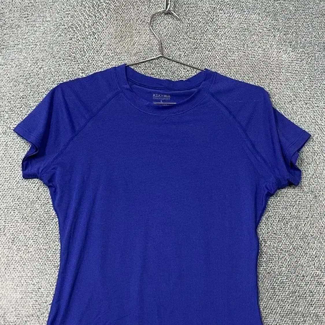 젝시믹스 여성 운동 기능성 블루 반팔 티 L 상품이미지3