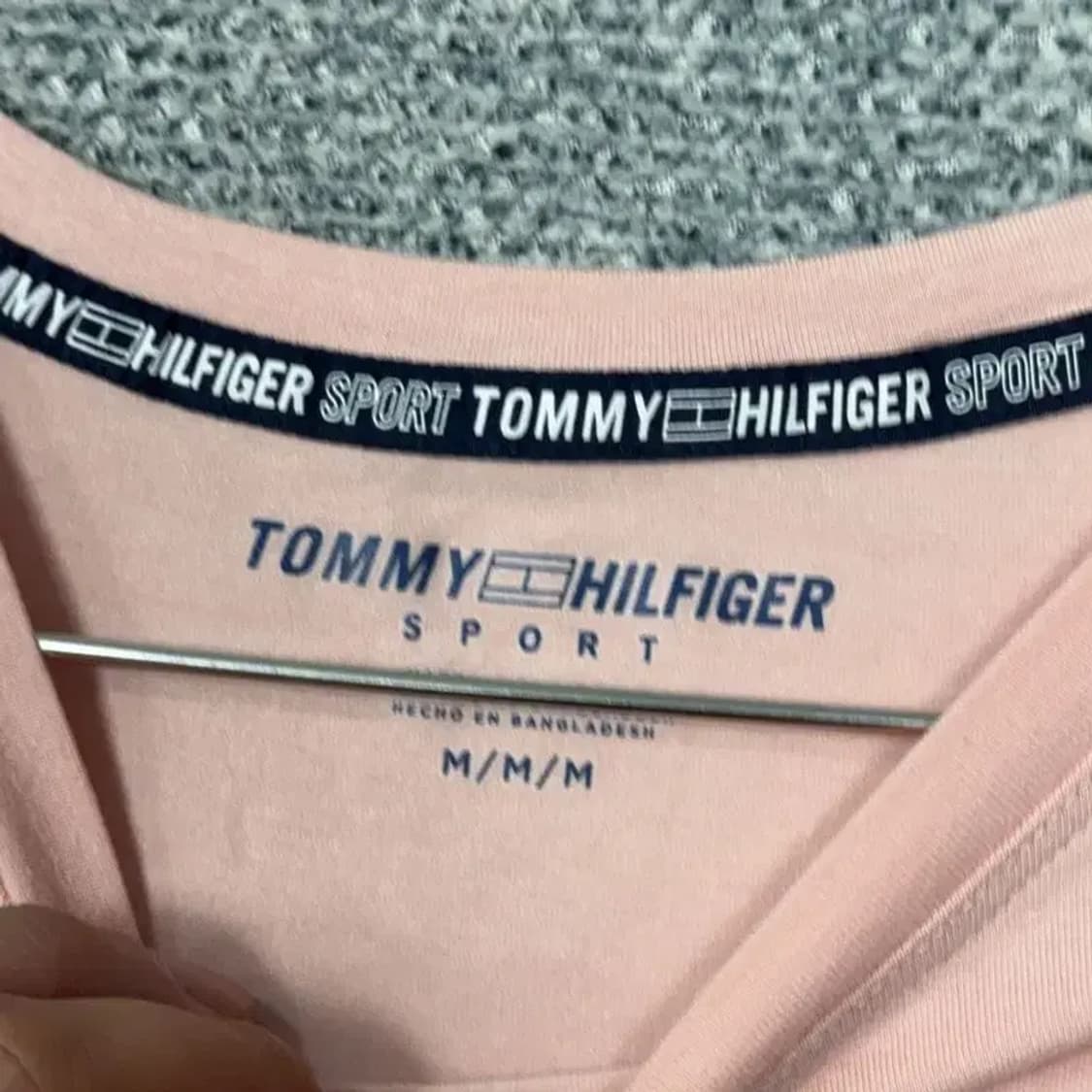 타미힐피거 프린팅 라이트 핑크 반팔 티 M/M/M 상품이미지3