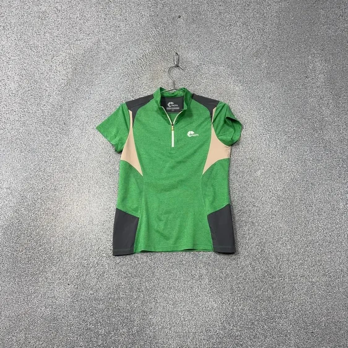 네파 그린 로고 등산 기능성 반집업 반팔티 95 상품이미지1