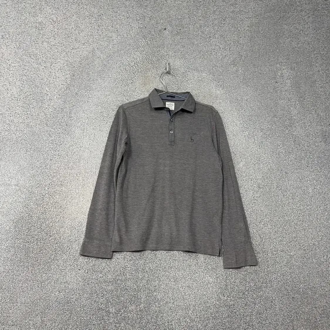 해지스 그레이 로고 남성 캐주얼 긴팔 카라티 95 상품이미지1