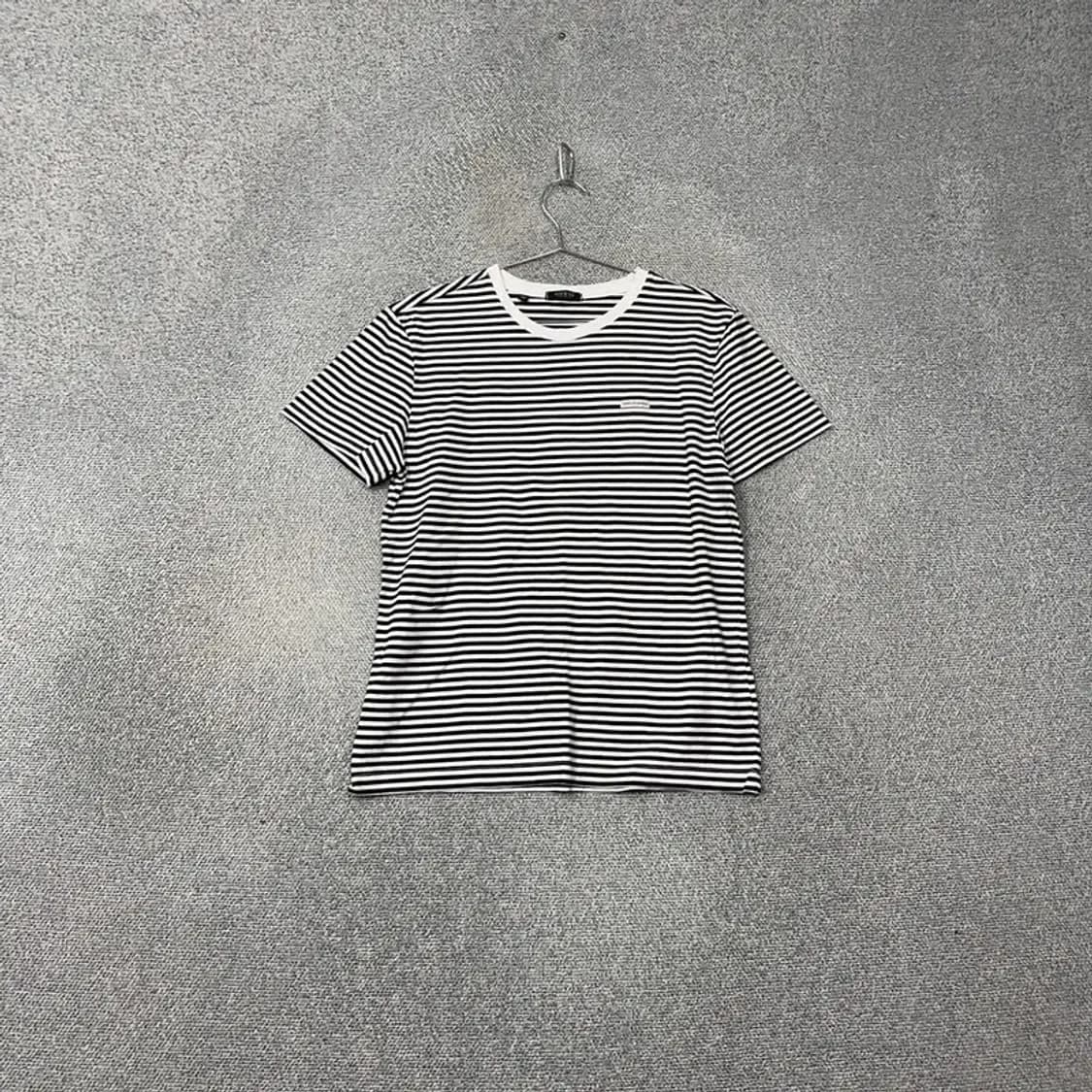 게스 스트라이프 로고 캐주얼 반팔 티 XL 상품이미지1