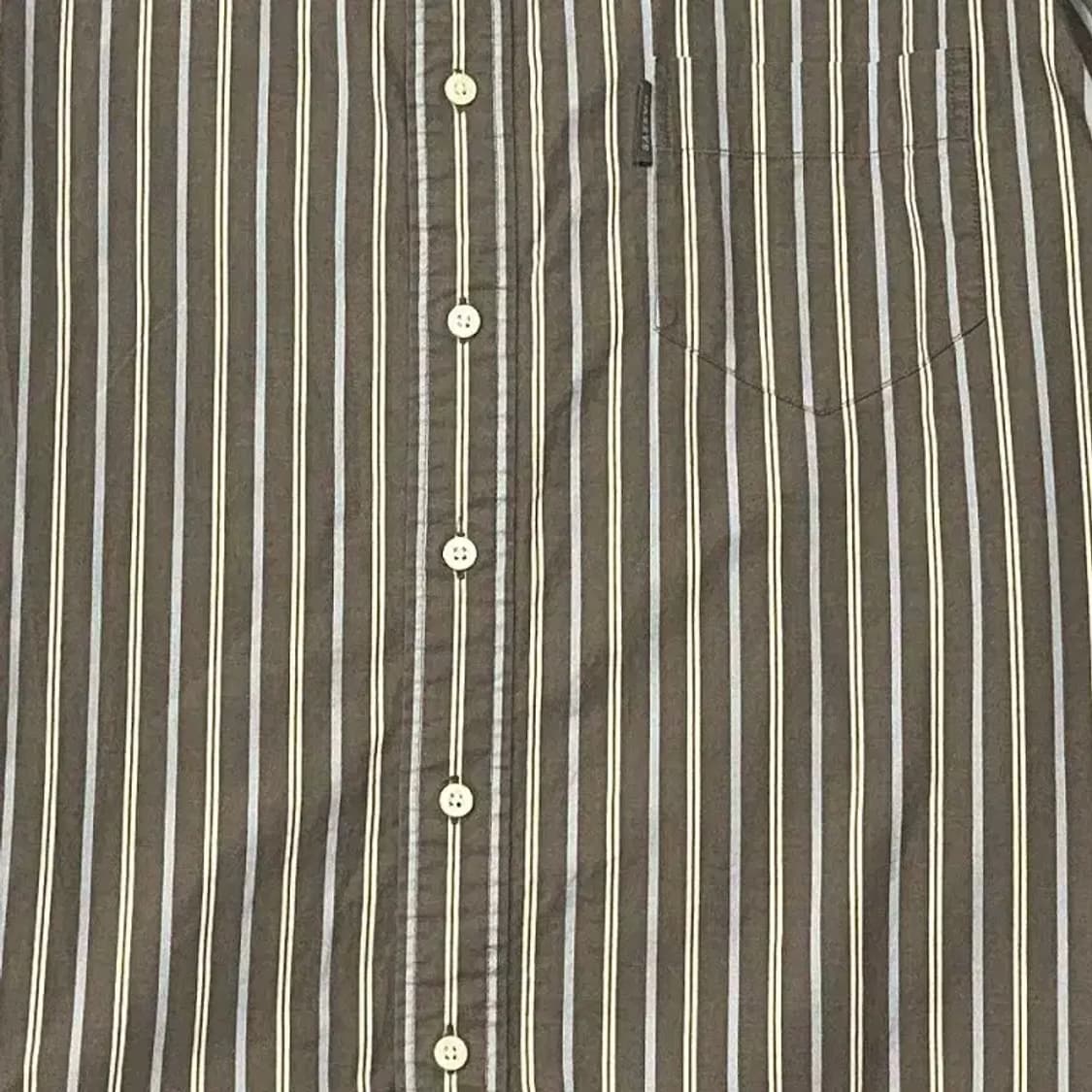 해지스 스트라이프 브라운 코튼 셔츠 105 상품이미지3