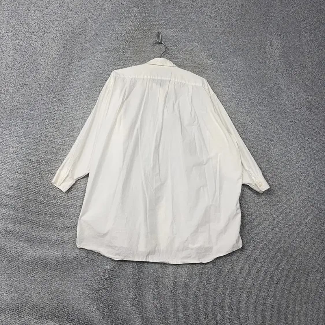 유니클로 화이트 오버사이즈 셔츠 원피스 M 상품이미지2