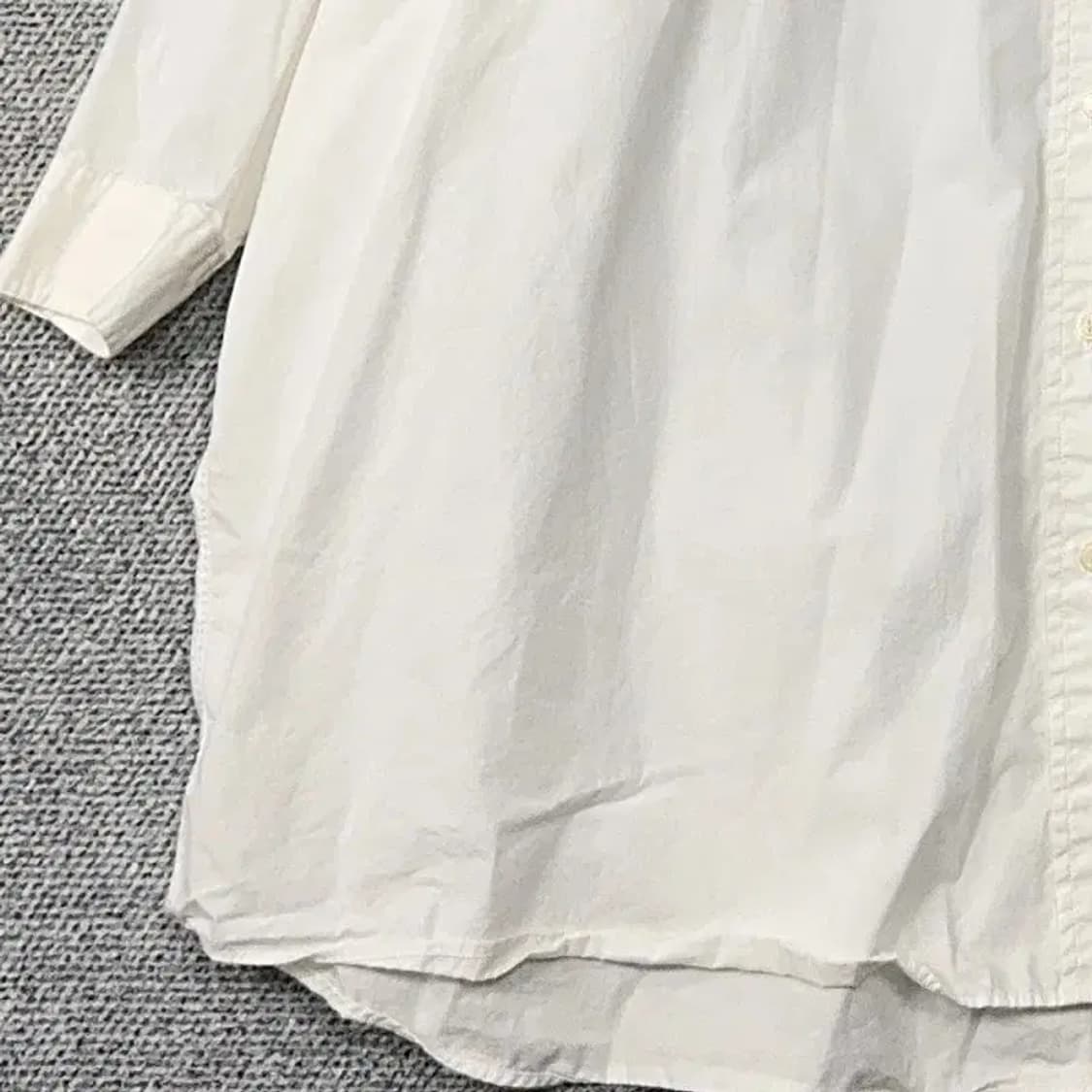 유니클로 화이트 오버사이즈 셔츠 원피스 M 상품이미지3