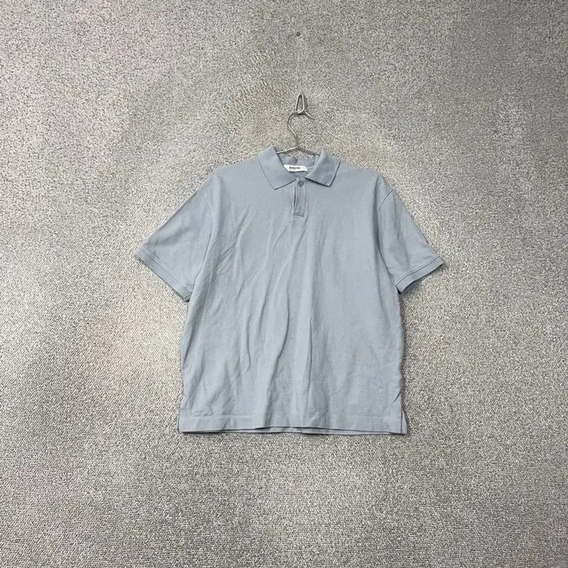 에잇세컨즈 캐주얼 라이트 블루 남성 반팔 카라티 M 상품이미지1