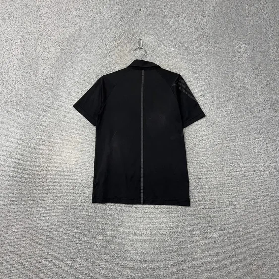 아디다스 블랙 로고 남성 운동 기능성 반팔 카라티 M 상품이미지2