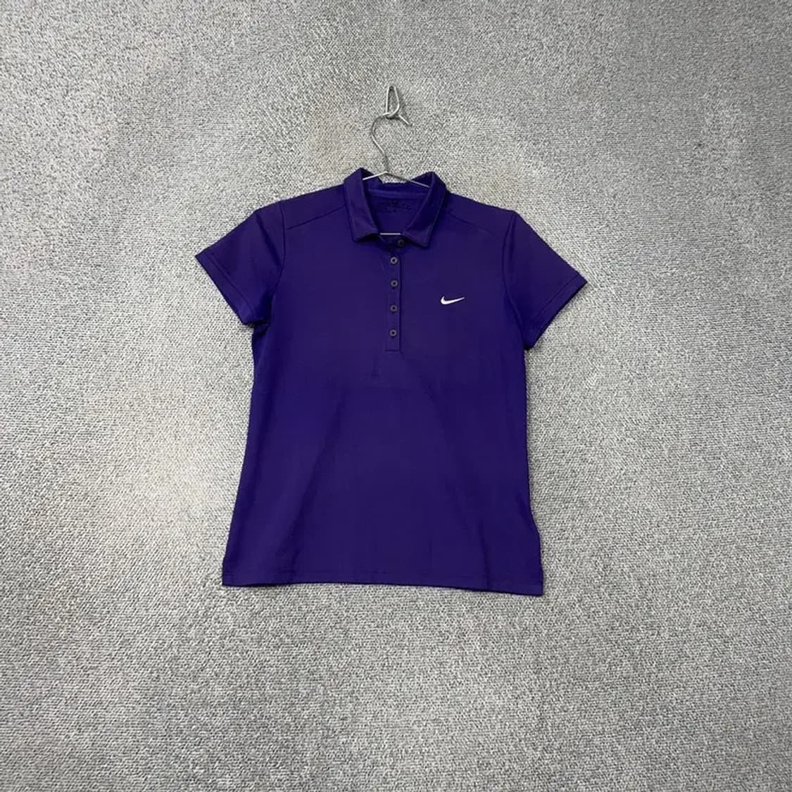 나이키 퍼플 로고 여성 반팔 카라티 L 상품이미지1