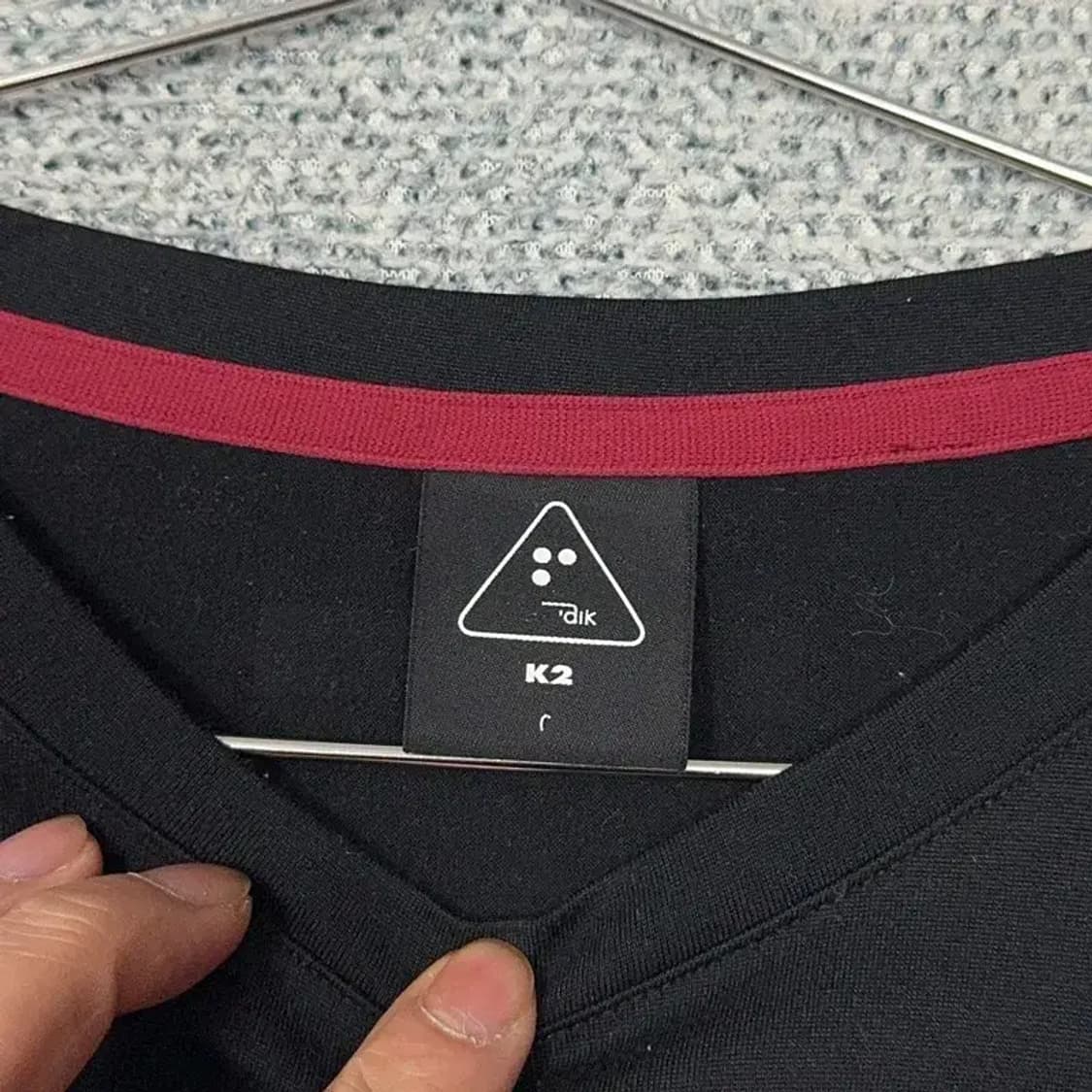 K2 프린팅 블랙 운동 기능성 긴팔티 100 상품이미지3