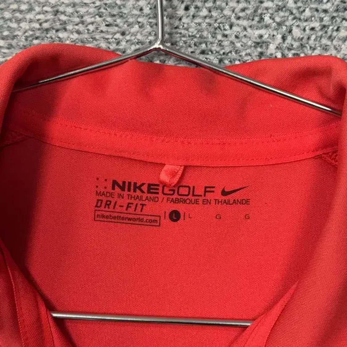 나이키 레드 로고 여성 기능성 반팔 카라티 L 상품이미지5