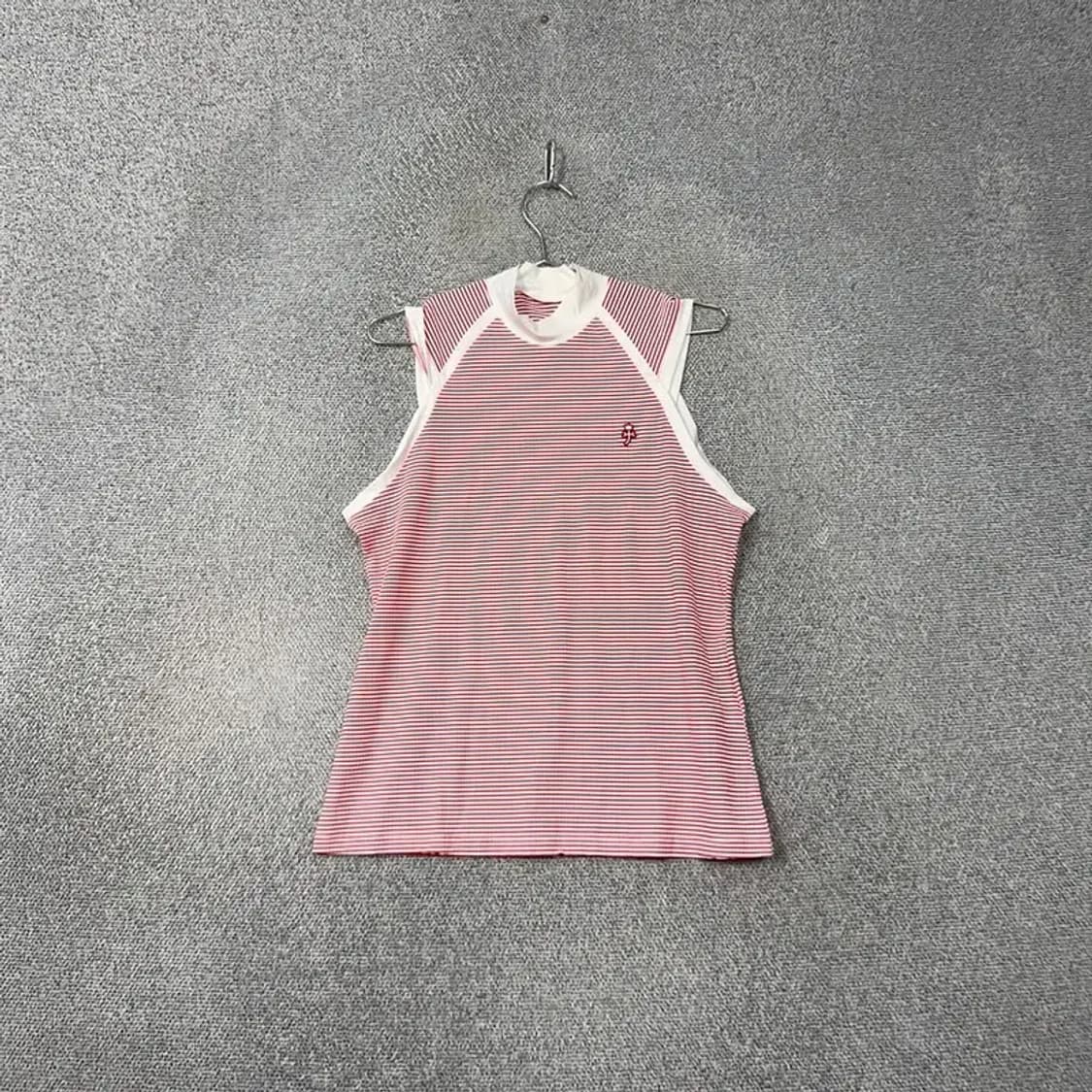 까스텔바작 골프 여성 스트라이프 기능성 민소매 100 상품이미지1