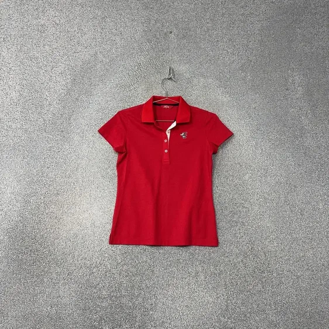 라코스테 레드 로고 여성 반팔 카라티 90 상품이미지1