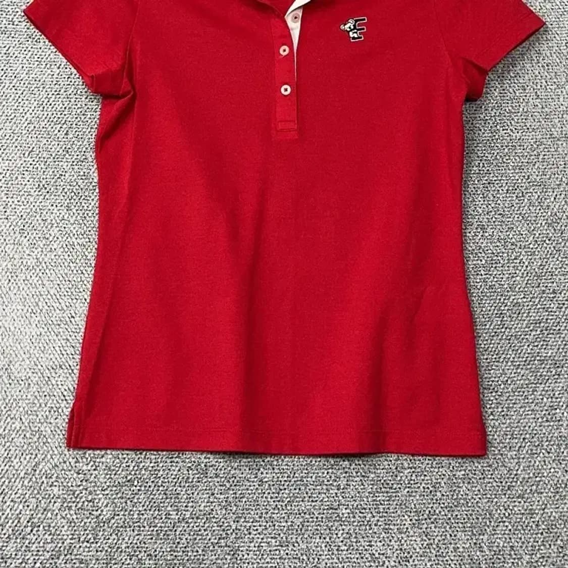 라코스테 레드 로고 여성 반팔 카라티 90 상품이미지4