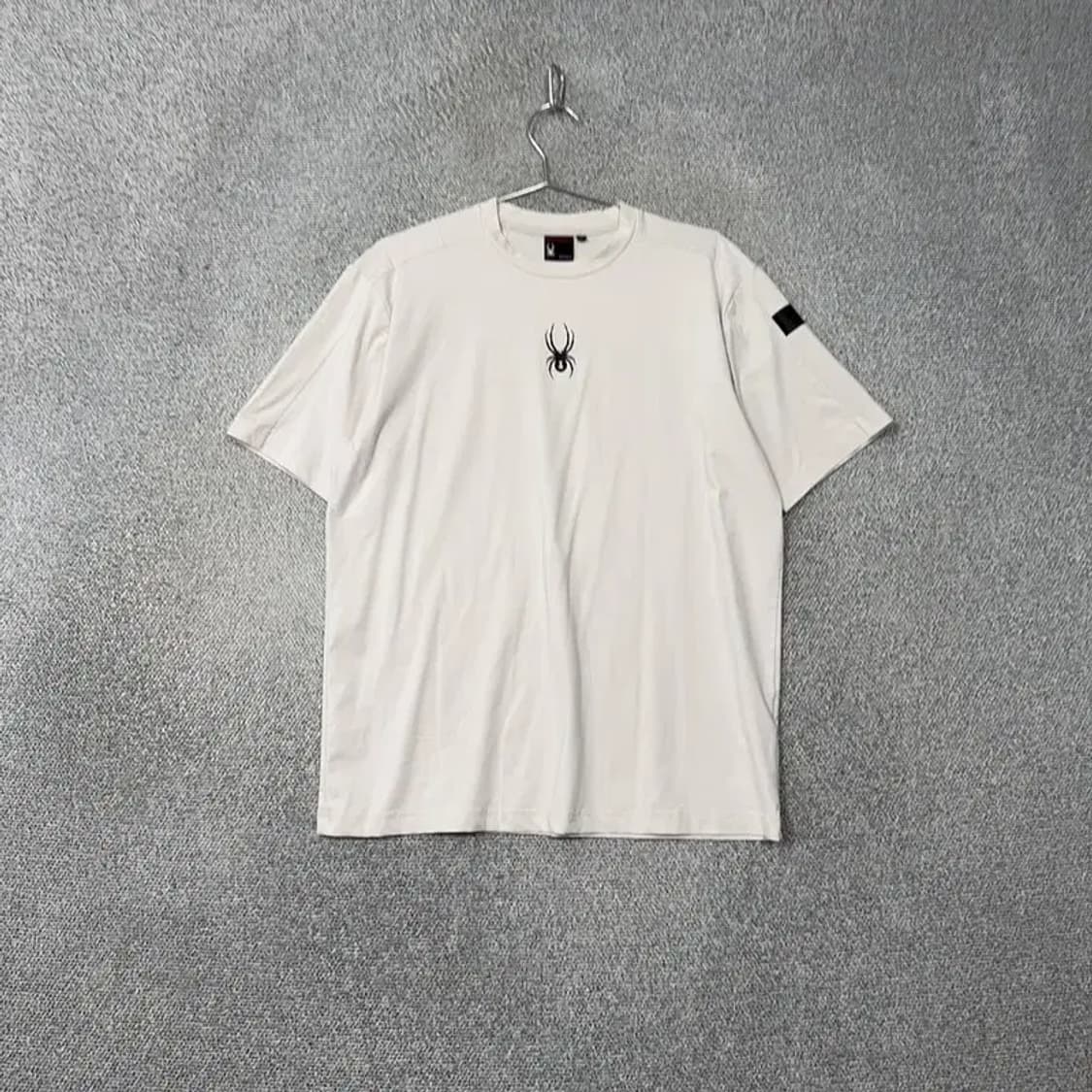 스파이더 센터 로고 남성 기능성 운동 반팔티 XXL 상품이미지1