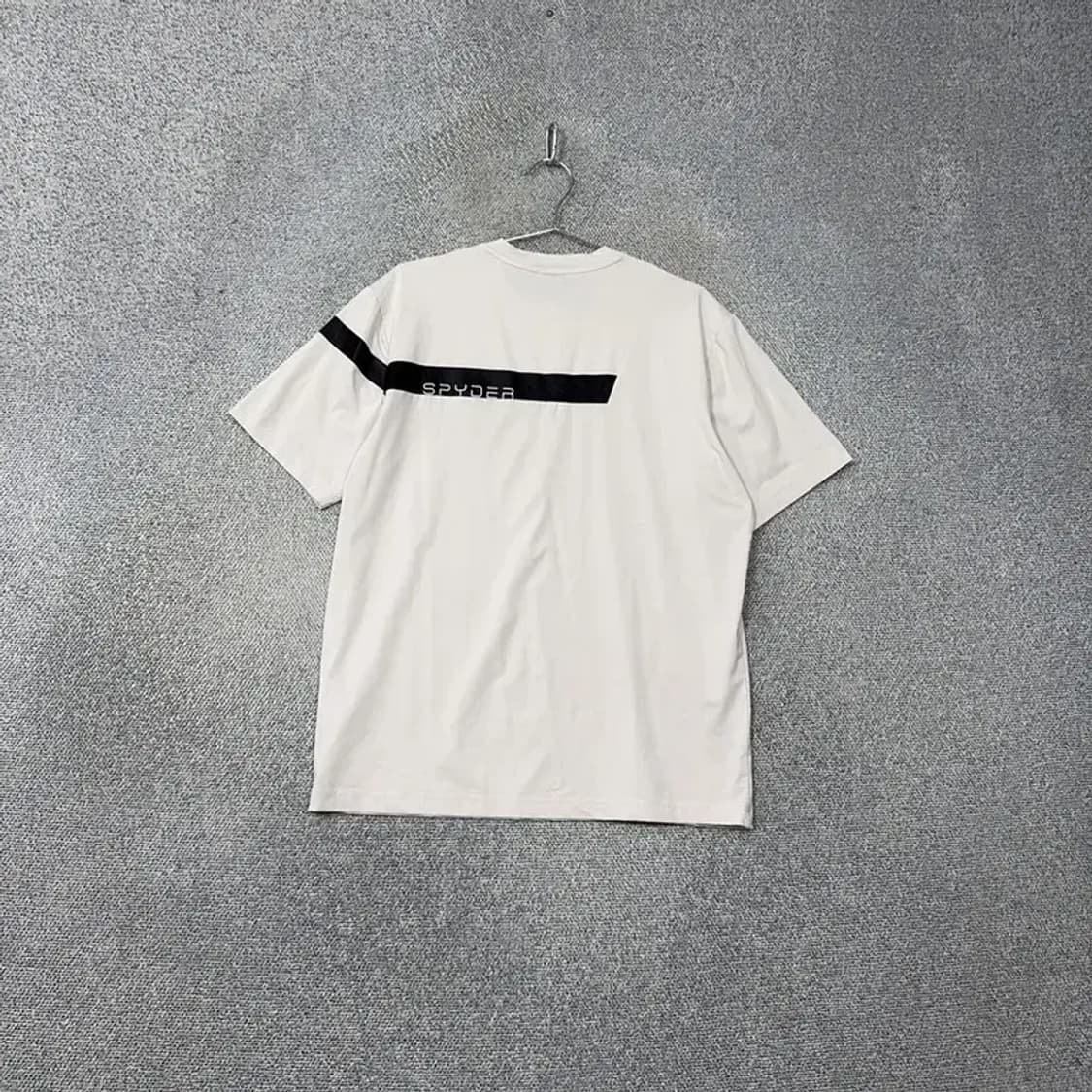 스파이더 센터 로고 남성 기능성 운동 반팔티 XXL 상품이미지2