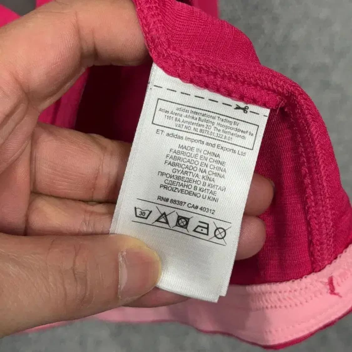 아디다스 핑크 로고 여성 운동 기능성 반팔티 S 상품이미지6
