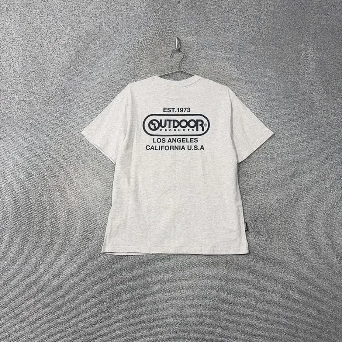 아웃도어 프로덕츠 라이트 그레이 반팔 티 MEDIUM 상품이미지2