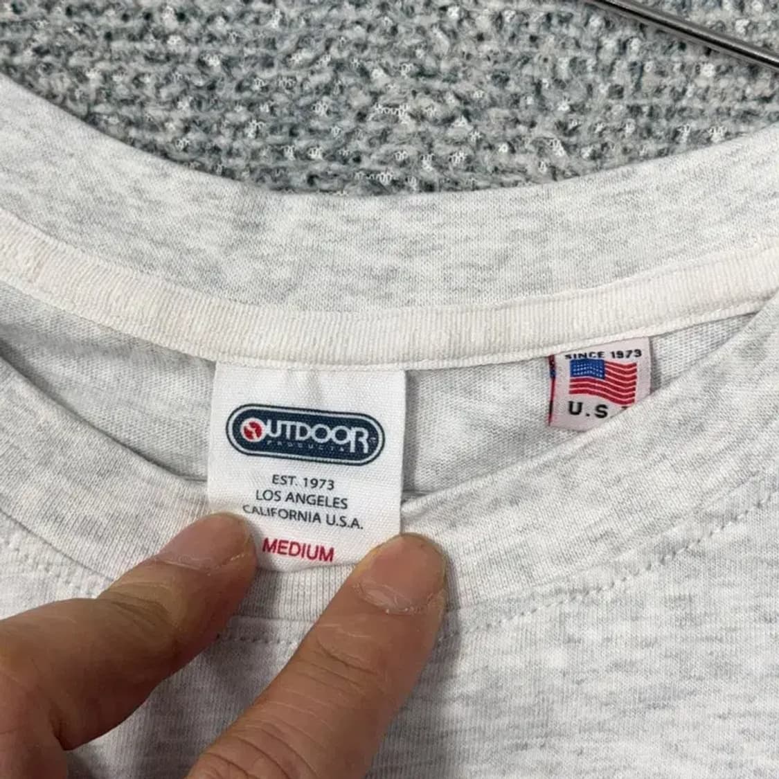 아웃도어 프로덕츠 라이트 그레이 반팔 티 MEDIUM 상품이미지3