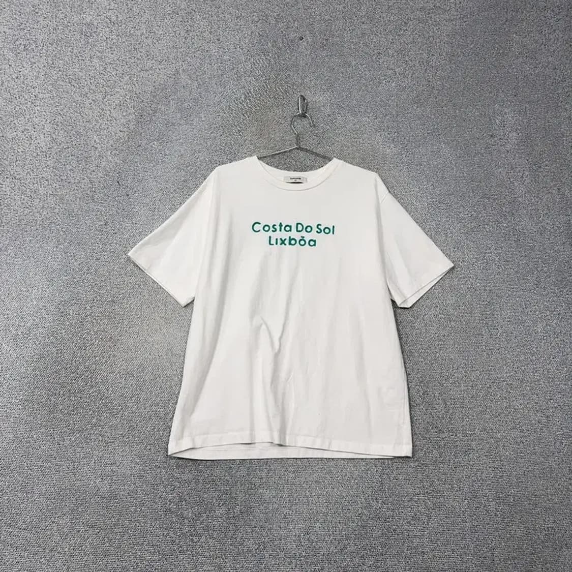 에잇세컨즈 프린팅 캐주얼 화이트 오버핏 반팔티 XXL 상품이미지1