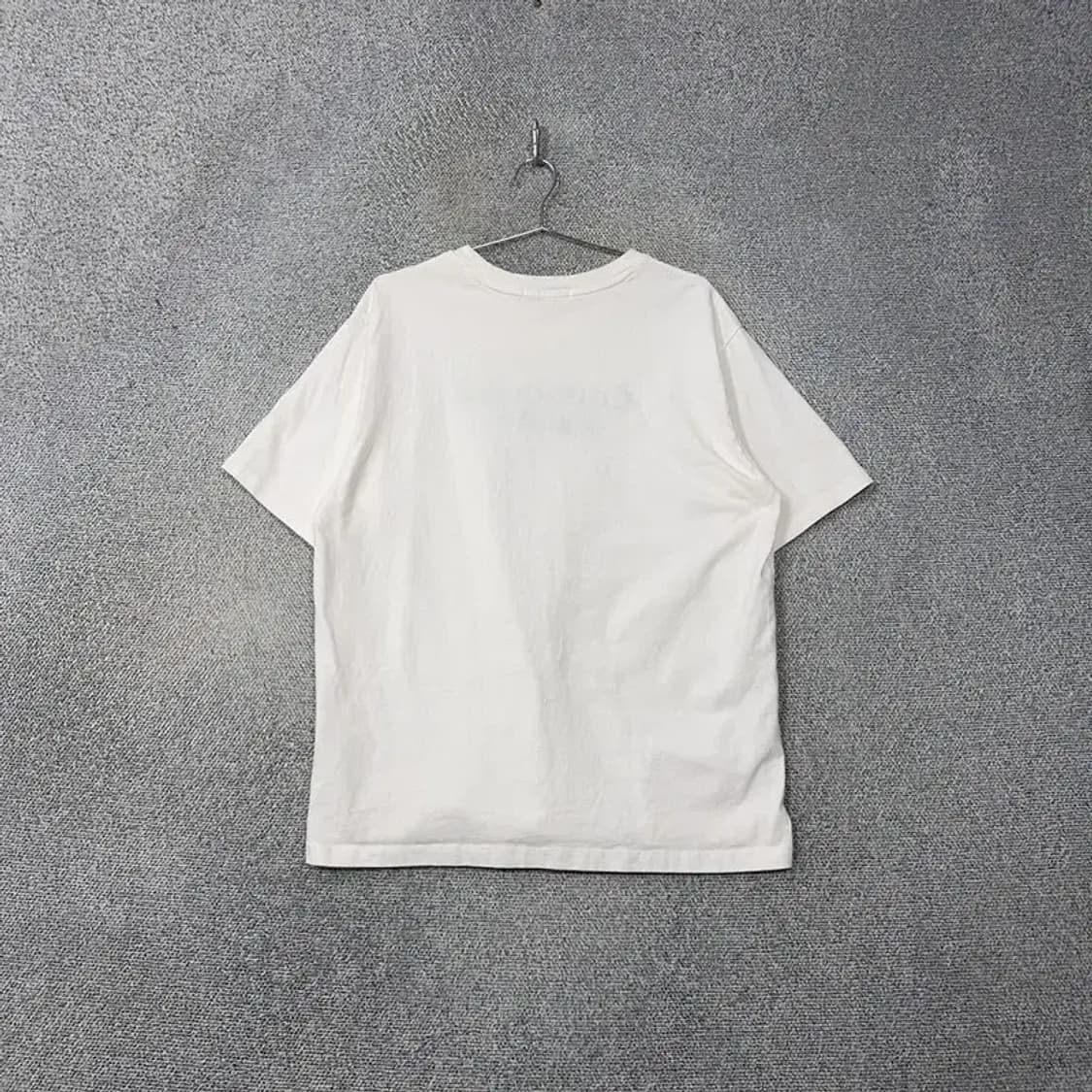 에잇세컨즈 프린팅 캐주얼 화이트 오버핏 반팔티 XXL 상품이미지2