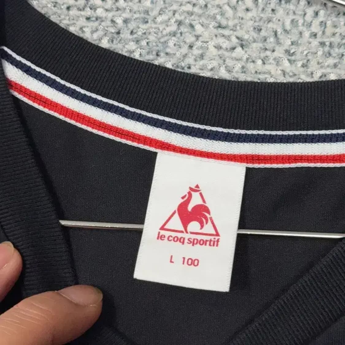 르꼬끄 로고 캐주얼 블랙 반팔티 L 상품이미지5