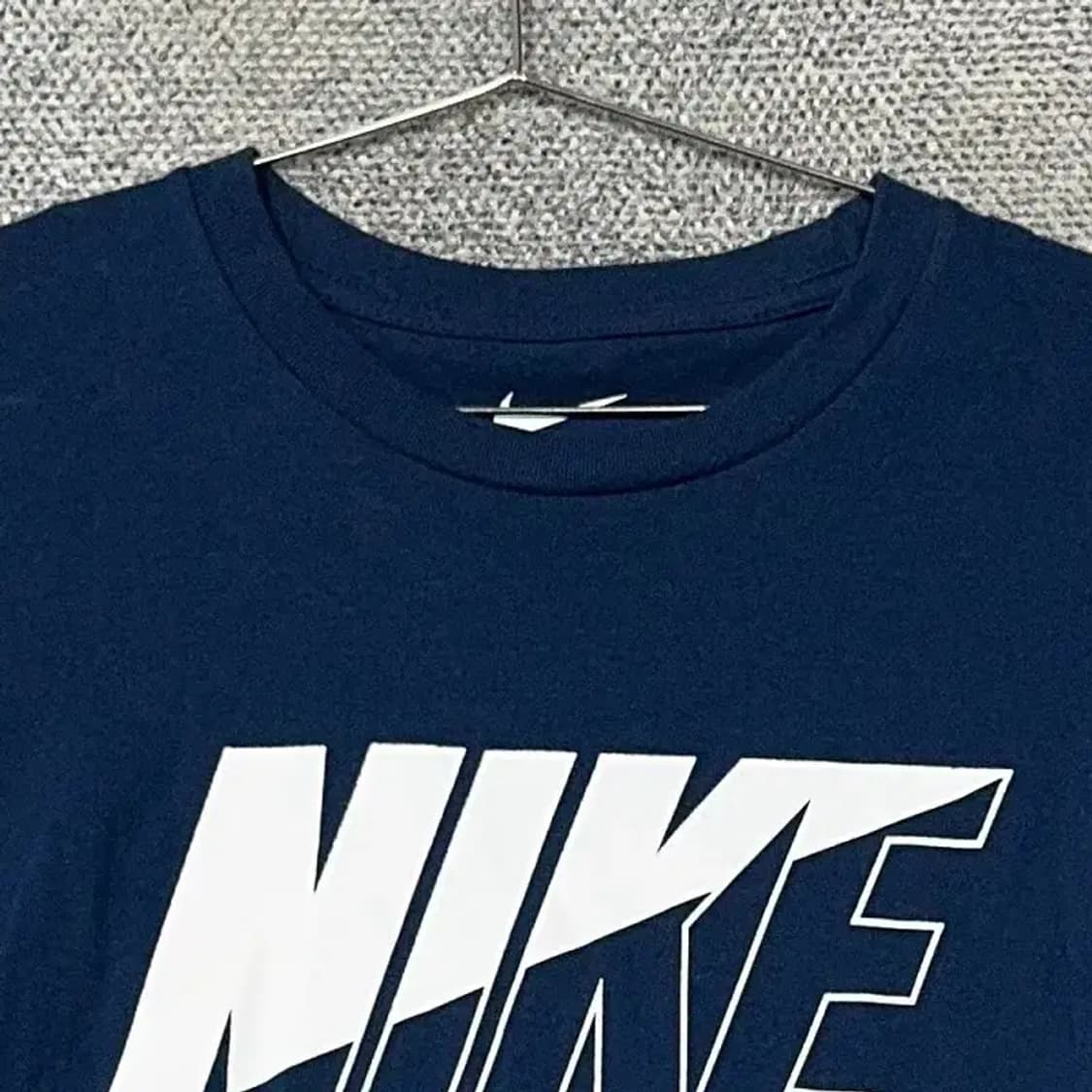 나이키 스펠 빅로고 프린팅 네이비 반팔 티 M 상품이미지3