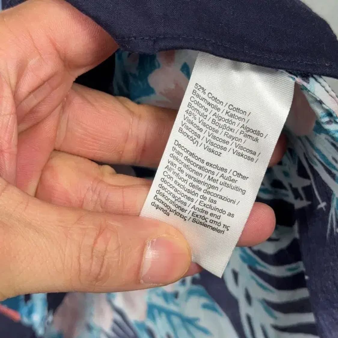 라코스테 플라워 패턴 빈티지 반팔 셔츠 34 상품이미지4