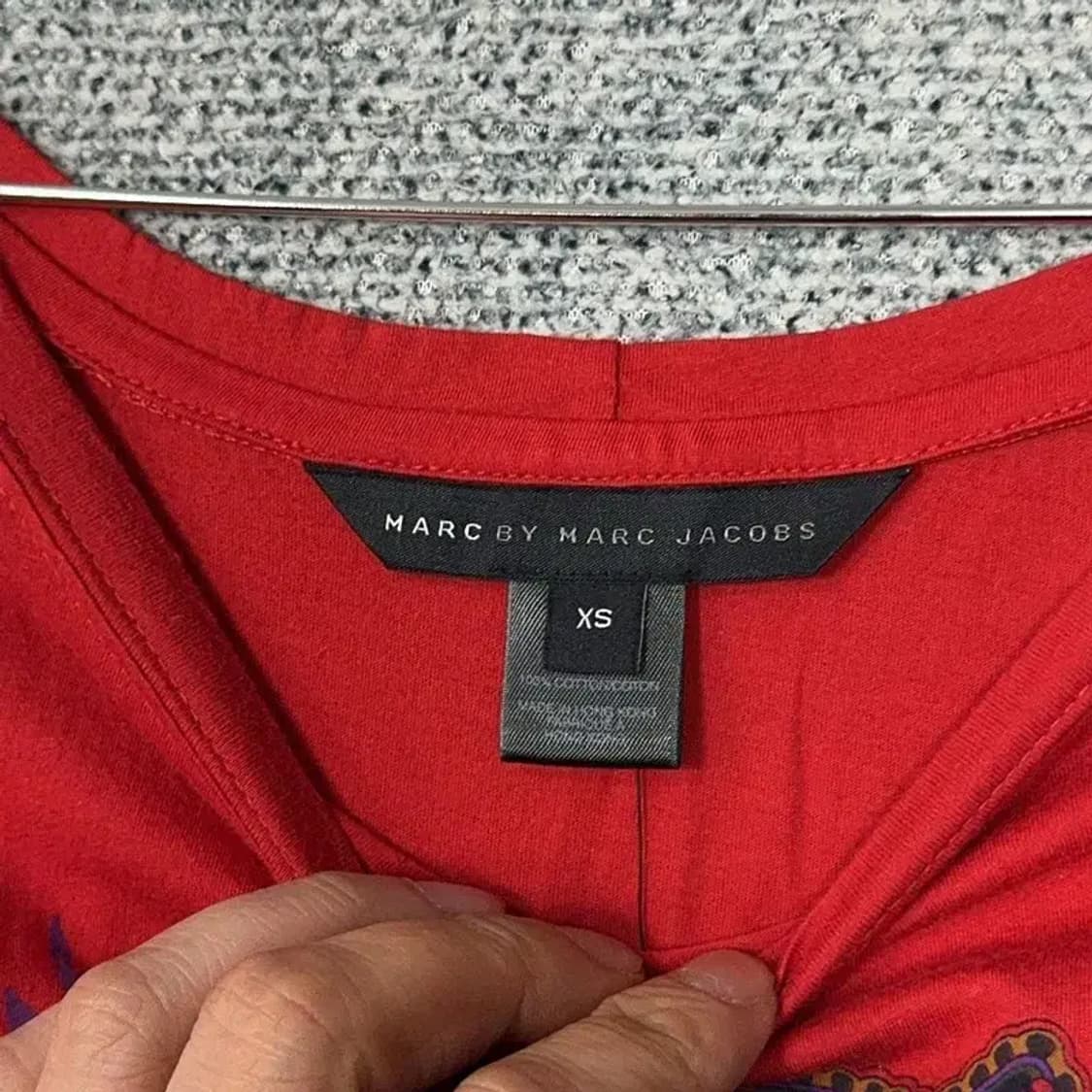 [새상품]마크제이콥스 빈티지 부엉이 레드 숏 반팔티 XS 상품이미지5