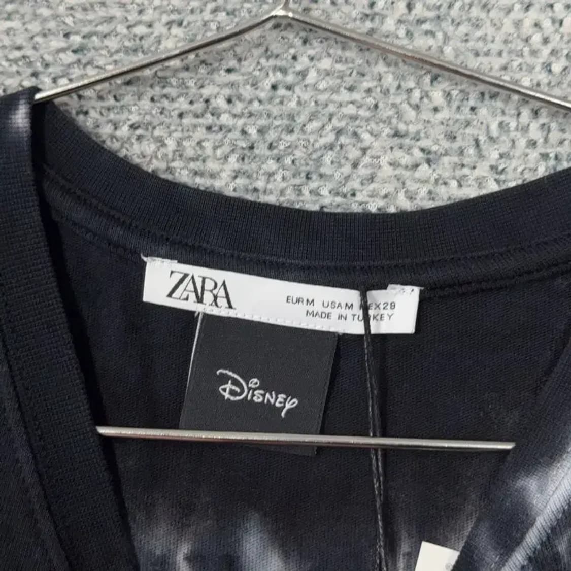 디즈니 미키마우스 빈티지 프린팅 크롭 반팔티 M 상품이미지3