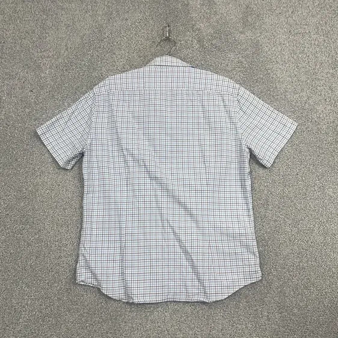 빈폴 남성 체크 라이트 블루 반팔 셔츠 110 상품이미지2