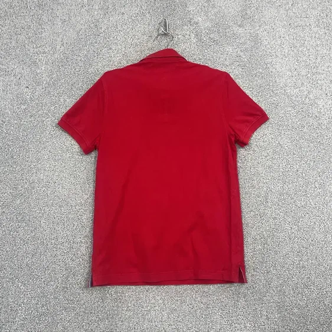 타미힐피거 플레그 로고 캐주얼 레드 반팔 카라티 M 상품이미지2