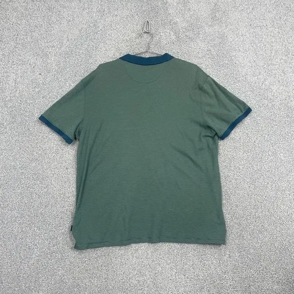 캘빈클라인 빅사이즈 스트라이프 그린 반팔 카라티 XXL 상품이미지2