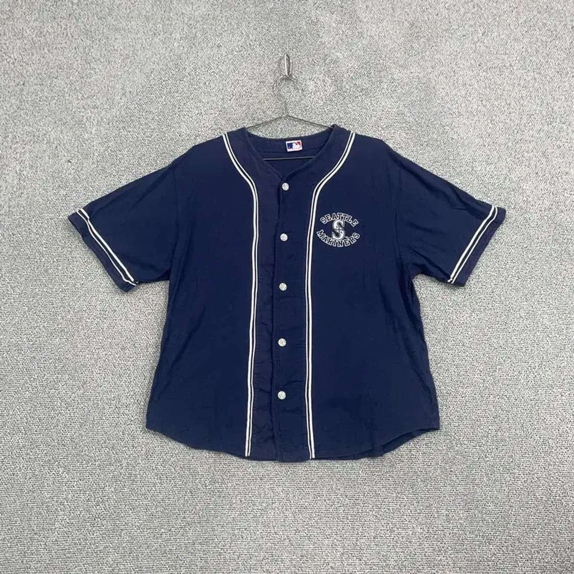 MLB 시애틀 로고 유니폼 반팔 져지 L 상품이미지1