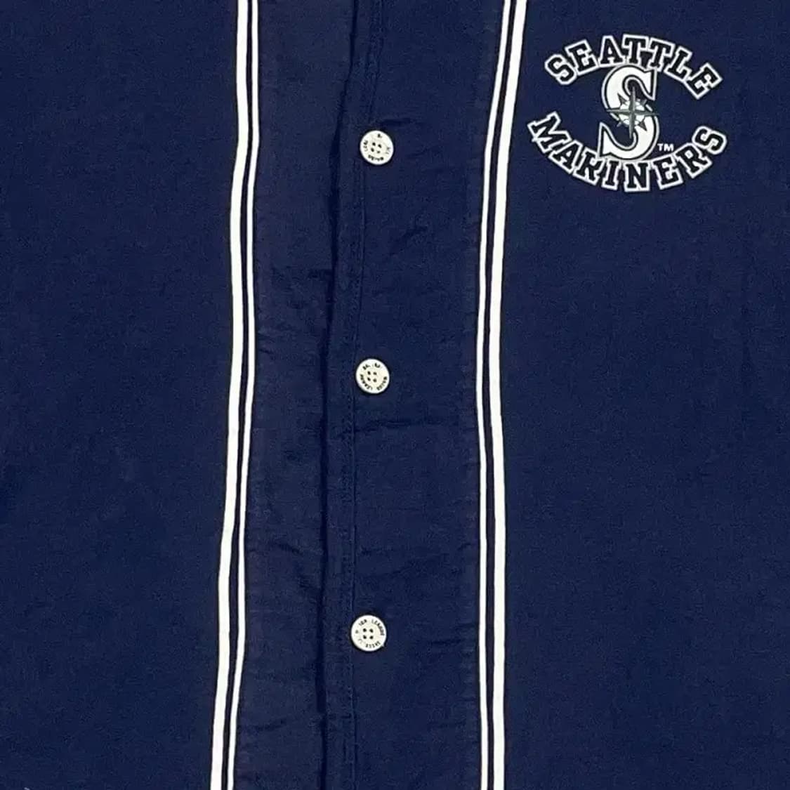 MLB 시애틀 로고 유니폼 반팔 져지 L 상품이미지4