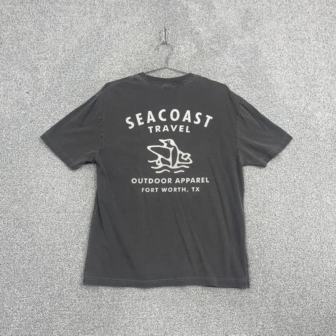 트래블 피그먼트 그레이 빈티지 반팔티 S 상품이미지2