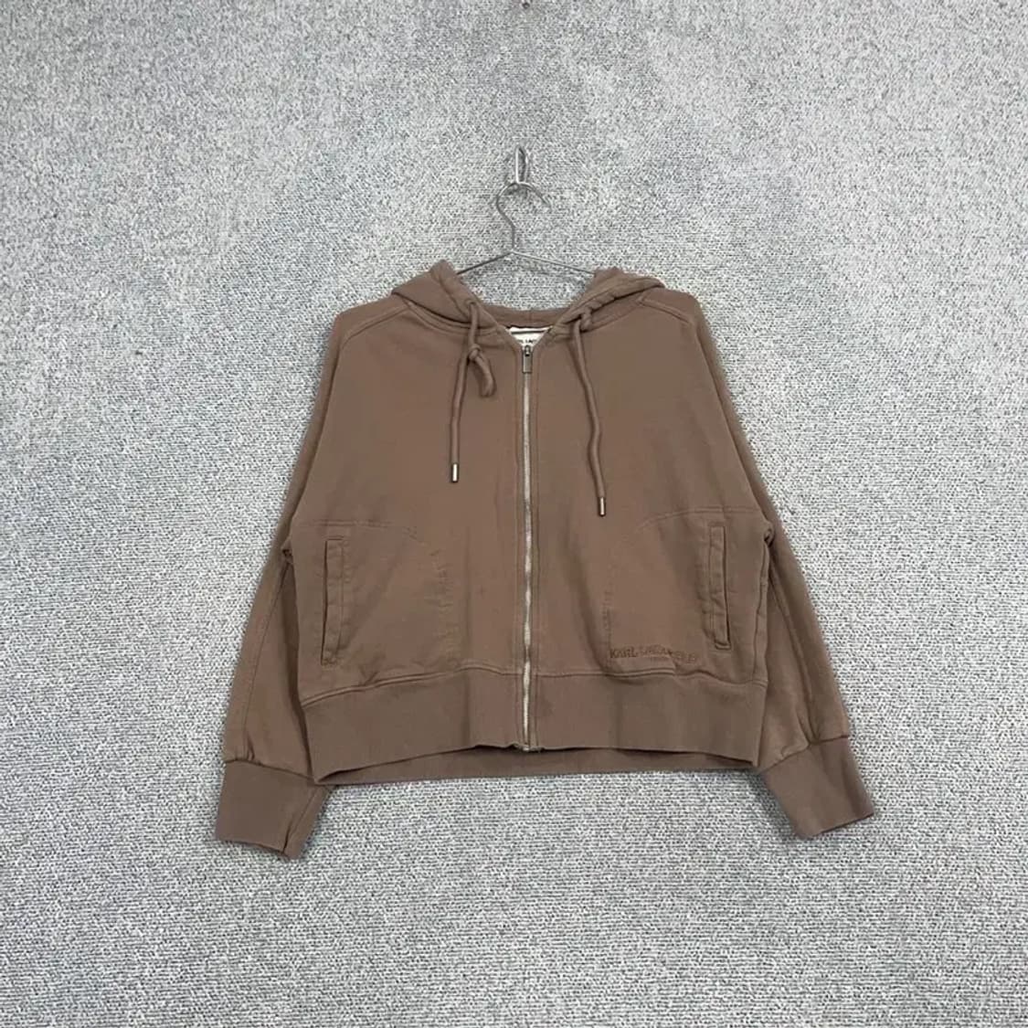 칼라거펠드 빈티지 브라운 오버핏 후드집업 77 상품이미지1