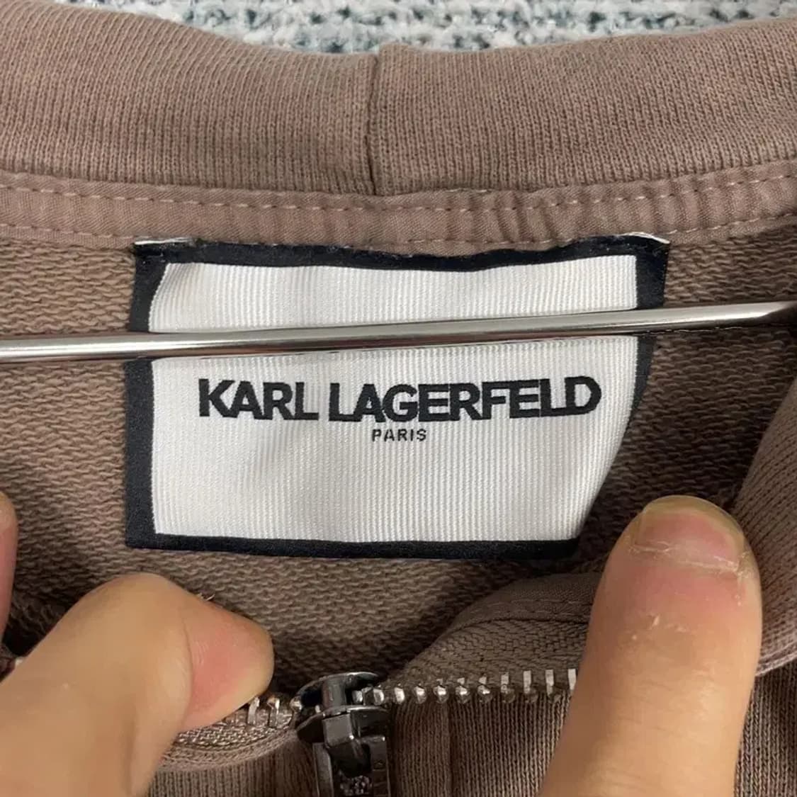 칼라거펠드 빈티지 브라운 오버핏 후드집업 77 상품이미지3