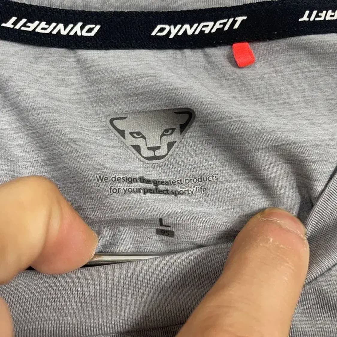 다이나핏 프린팅 로고 운동 기능성 그레이 반팔 티 L 상품이미지5