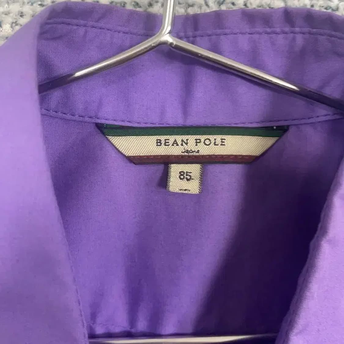 빈폴 퍼플 로고 여성 빈티지 숏 블라우스 85 상품이미지6