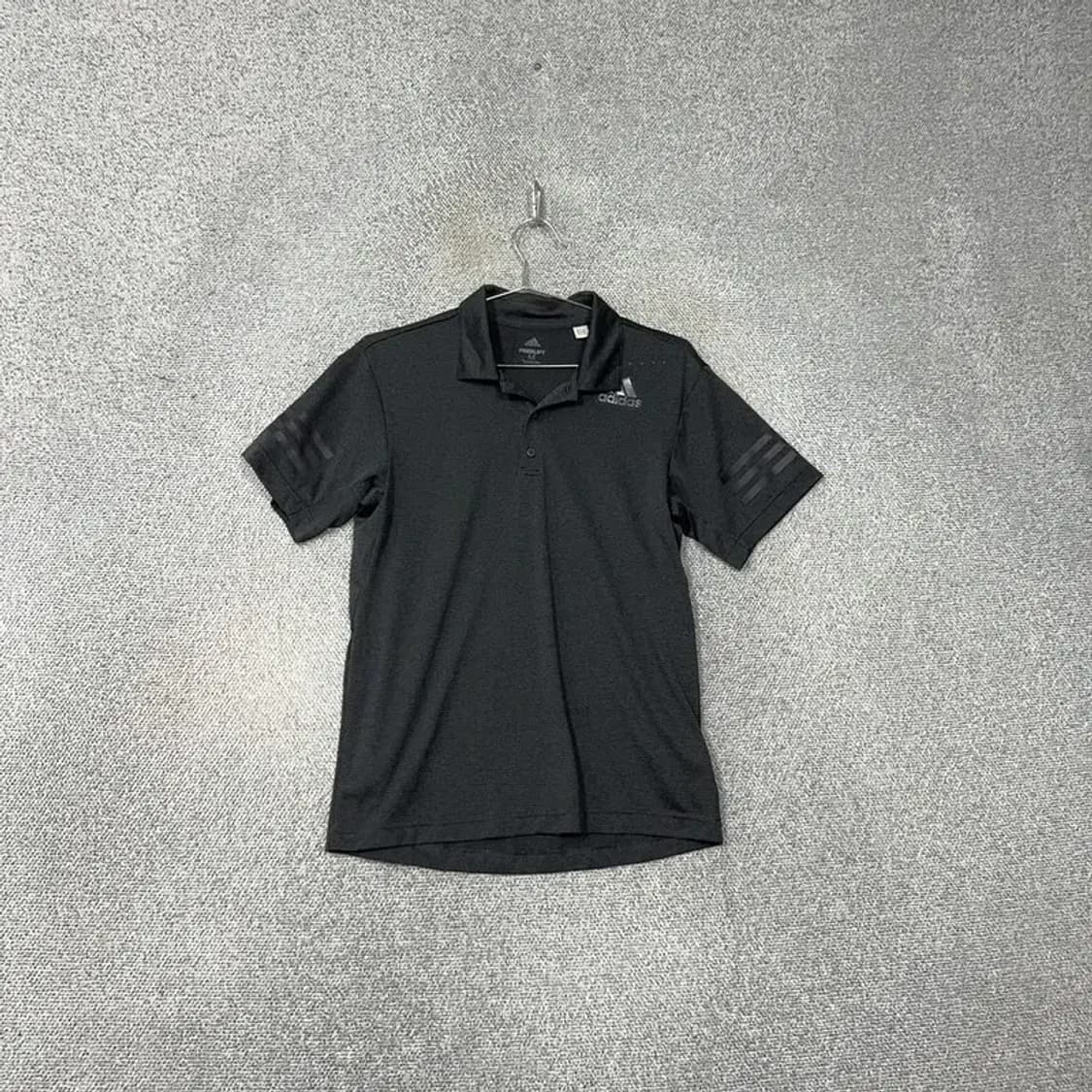 아디다스 그레이 로고 기능성 반팔카라티 M 상품이미지1