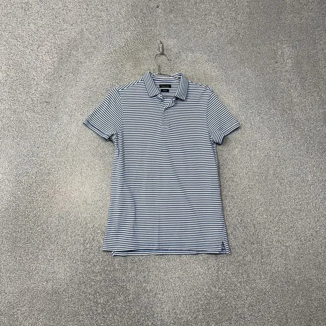 마시모두띠 스트라이프 블루 남성 반팔 카라티 M 상품이미지1