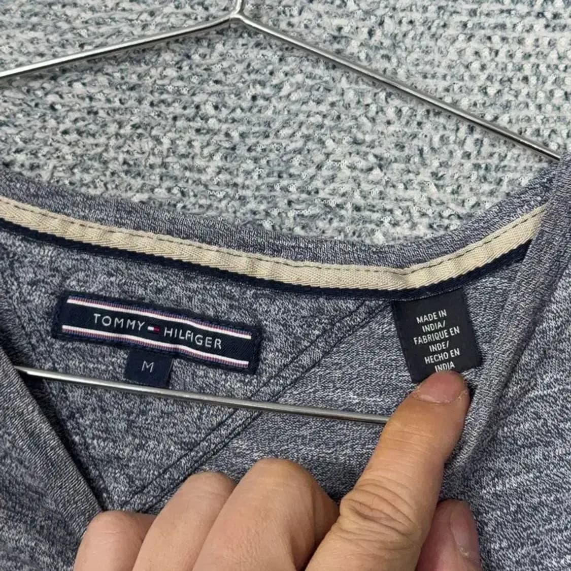 타미힐피거 캐주얼 배색 포켓 남성 반팔티 M 상품이미지3