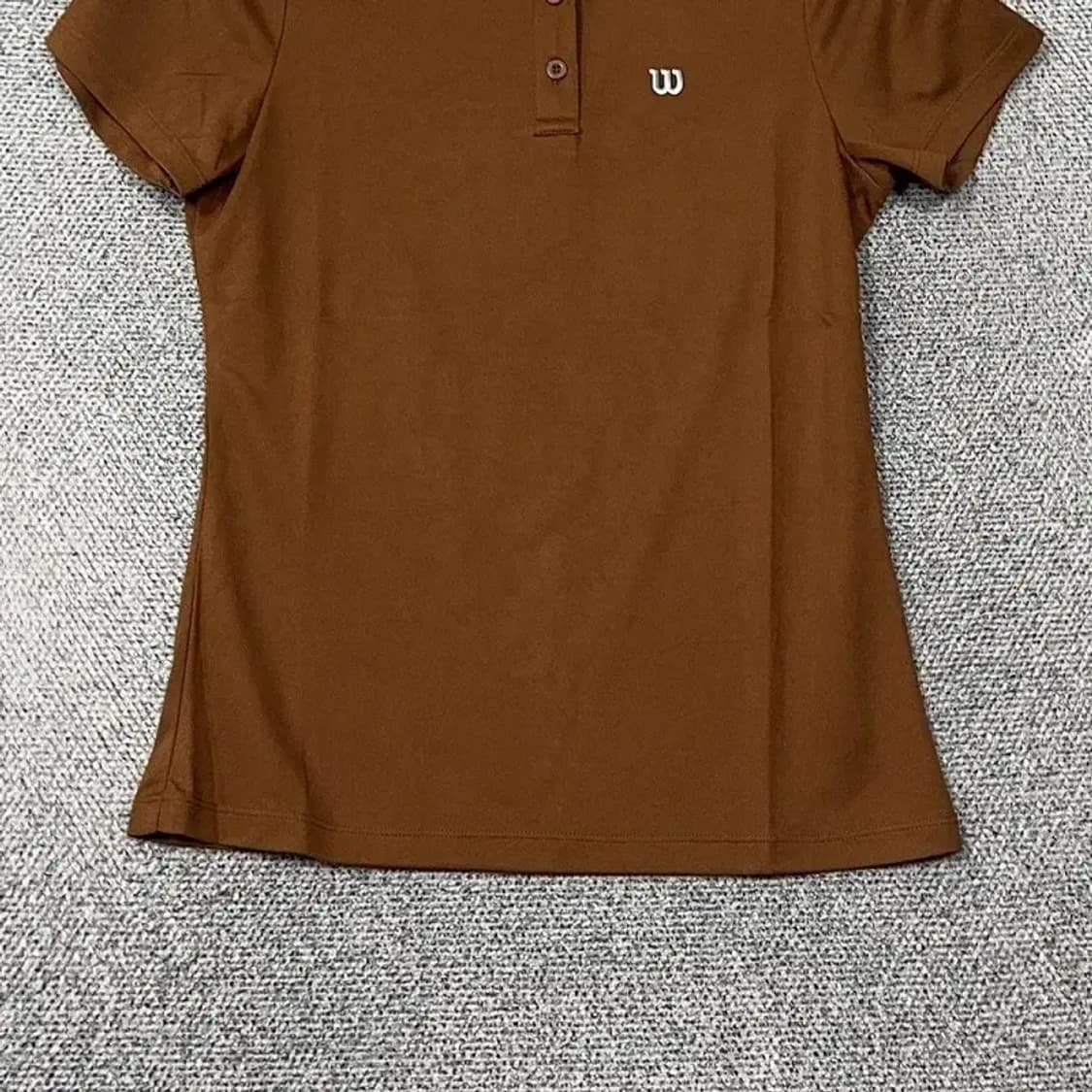 [새상품]윌슨 브라운 로고 여성 기능성 반팔 카라티 90 상품이미지4