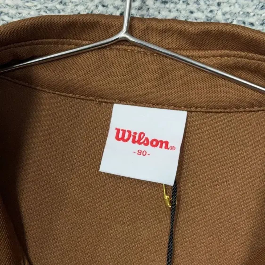 [새상품]윌슨 브라운 로고 여성 기능성 반팔 카라티 90 상품이미지5